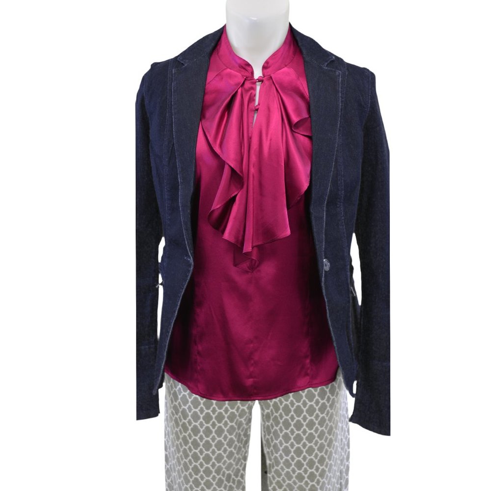 Calvin Klein Jeans Dark Wash Jean Blazer (S)